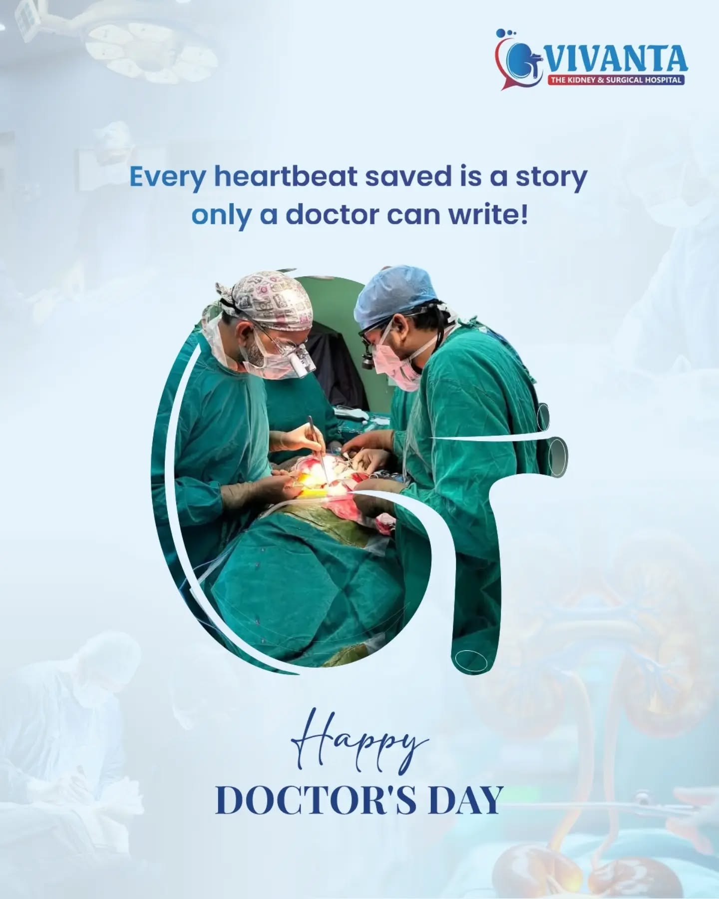 A doctor doesn’t just treat diseases… they protect dreams, families, and countless stories.🩺✨ 

#HappyDoctorsDay #Vivantahospital #Kidney
